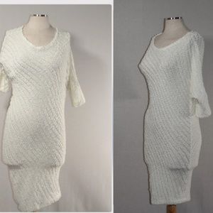 Monaco Shimmer White Dress
